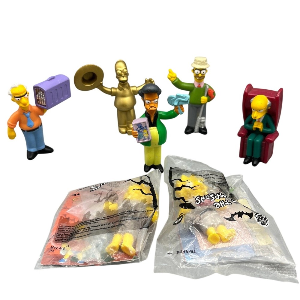 The Simpsons Burger King Toys Figurines Lot Halloween Premiums Collectibles